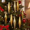 Northlight 8ct Gold Shatterproof 4-Finish Christmas Finial Drop Ornaments 6" (152mm) - 3 of 3