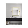 Elegant Lighting Rectangle Pivot Mirror 24x20 inch in Gold - 2 of 4