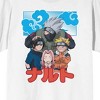 Naruto Blue Smoke Character Group Crew Neck Short Sleeve Men's White T-shirt - 2 of 3