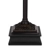 Regency Hill Garver Rustic Retro Torchiere Floor Lamp with Black Riser72 1/2" Tall Oil Rubbed Bronze Side Light Amber Glass for Living Room Reading - 4 of 4