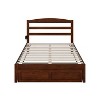 AFI Furnishings Warren Platform Bed F with Foot Drawer AW - 3 of 4