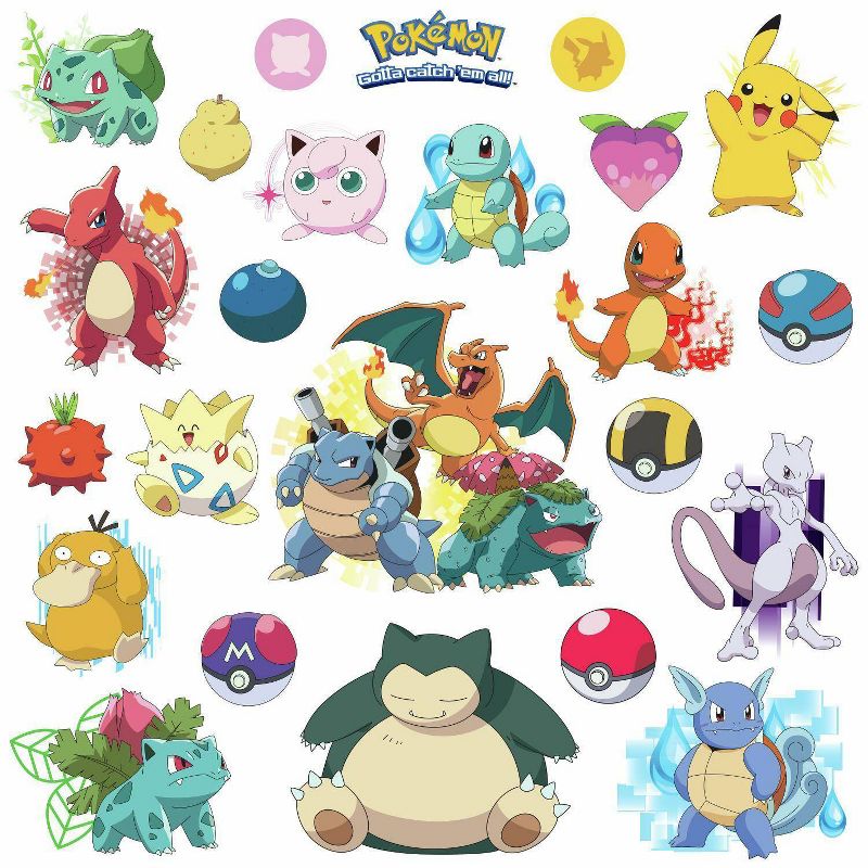 Pokemon Iconic Peel and Stick Kids&#39; Wall Decal, 5 of 8