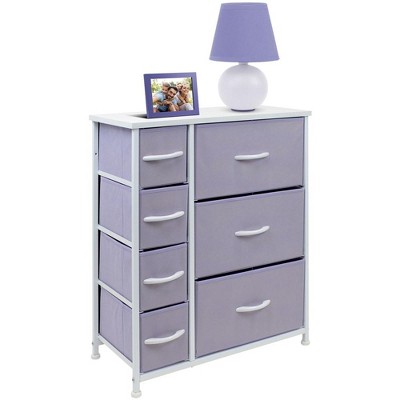 Sorbus Dresser with 7 Drawers - Storage Chest Organizer with Steel Frame, Wood Top, Handles, Fabric Bins
