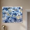 Art Remedy Gold over Blue Blue Abstract Wall Art Unframed - 2 of 4