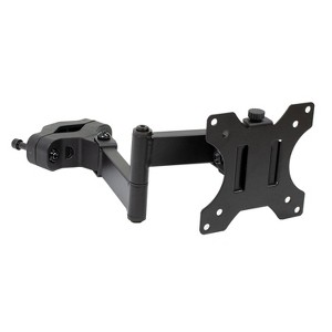 Mount-It! Universal VESA Pole Mount with Articulating Arm | Full Motion TV Pole Mount Bracket | VESA 75 100 | Fits TVs or Monitors Up to 32 Inches - 1 of 4