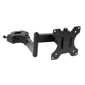 Mount-It! Universal VESA Pole Mount with Articulating Arm | Full Motion TV Pole Mount Bracket | VESA 75 100 | Fits TVs or Monitors Up to 32 Inches