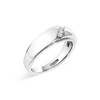 Haus of Brilliance Men's Silver 1/6 Cttw 3 Stone Diamond Band Ring - 3 of 4