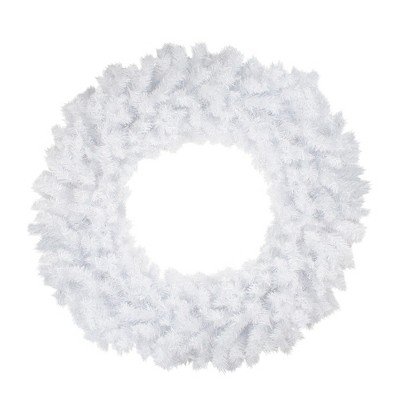 Northlight 48" Icy White Spruce Artificial Christmas Wreath - Unlit