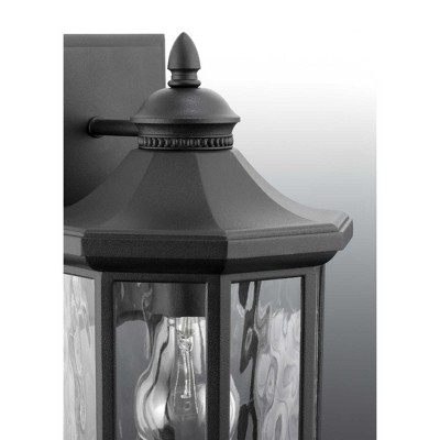 Antique Bronze and Black Octagonal Wall Lantern Sconce
