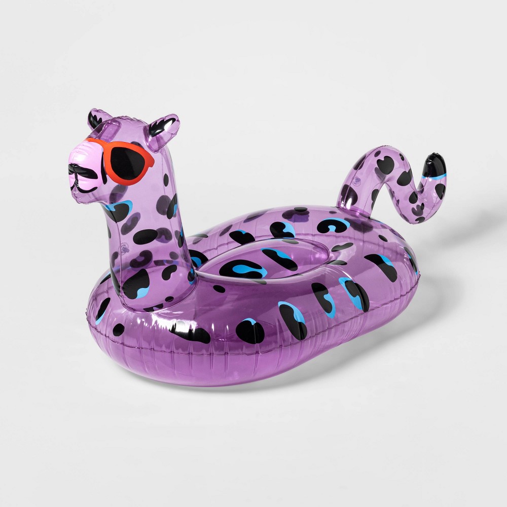 Pool Float Purple Leopard - Sun Squad™