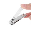 Unique Bargains Animal Prints Nail Clipper Kit White Silver Tone 9-piece Set - 2 of 4