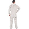 ADR Men's Plush Fleece One Piece Hooded Footed Zipper Pajamas Set, Soft Adult Jumpsuit PJs with Hood - 2 of 4