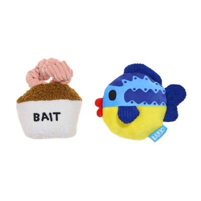 BARK Summer Big Shake Lake Good Chums Dog Plush Toy - 2pc