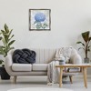 Stupell Industries Round Blue Country Hydrangea Black Framed Floater Canvas Wall Art - 2 of 4