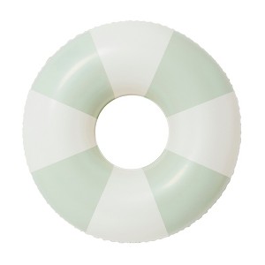 Sunnylife: Soft Olive Stripe Tube Pool Ring, 41" Inflatable Float,Water & Beach - 1 of 4
