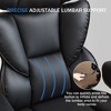 Dsvimoy Task and Office Chair Ergonomic Gaming Chair with Foot Rest and Adjustable Headrest for Office, Black, 33.2"*26.4"*12.8" - 2 of 4