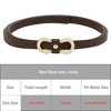 INSPIRE CHIC Women's Skinny Extra 8-Shaped Golden Buckle Holeless Waist Belts - 4 of 4