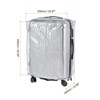 Unique Bargains PVC Waterproof Universal Suitcase Luggage Dust Cover with Fastener Transparent 1 Pc - 2 of 4