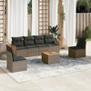 vidaXL Garden Sofa Set Grey - 2 of 4