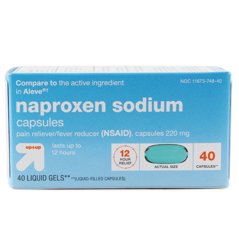 Naproxen Sodium (NSAID) Pain Reliever/Fever Reducer Liquid Gels - up & up™, 1 of 4