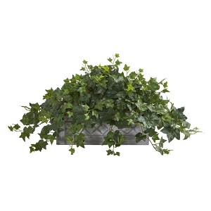 Nearly Natural Puff Ivy Artificial Plant in Stone Planter - 1 of 1