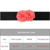 INSPIRE CHIC Women's Elastic Wide Double-Flower Stretch Corset Waist Belt 1 Pc - 4 of 4