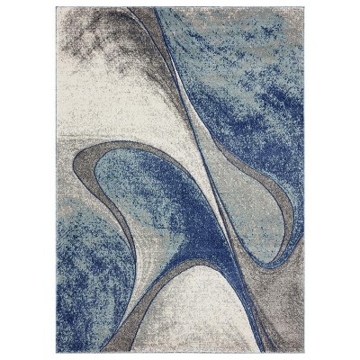 Luxe Weavers Artistic Swirl Abstract Area Rug