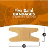 Flexible Fabric Knuckle Bandages 200 Count Box, Adhesive Strips for Finger & Knuckle Care to Protect Cuts & Wounds - 4 of 4