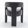SEYNAR Modern Glam PU Leather Upholstered Dining Chair, Open-Back Accent Chair Set of 6 - 4 of 4