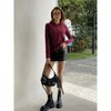 Women's Ribbed Knit Hoodie - 2 of 4