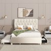 NicBex Queen Size Upholstered Platform Bed with Trundle and 2 Drawers for Adults/Boys/Girls - image 2 of 4