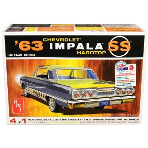 Skill 2 Model Kit 1963 Chevrolet Impala SS Hardtop 4 in 1 Kit 1/25 Scale Model by AMT - 1 of 4
