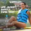 TRC Recreation Super Soft Adult Size XS Life Jacket USCG Approved Vinyl Coated Foam Swim Vest for Swimming Accessories and Beach Gear, Blue - 2 of 4
