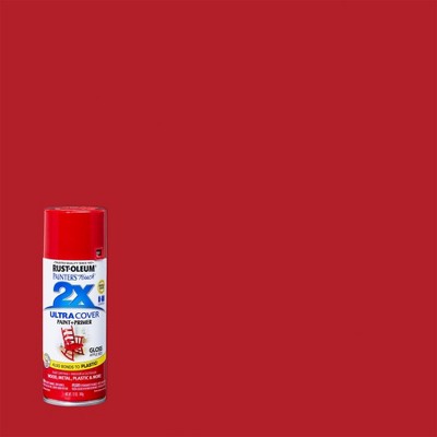 Rust-Oleum 12oz 2X Painter's Touch Ultra Cover Gloss Spray Paint Red