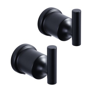 WOWOW Single Robe Hook in Stainless Steel 2 Pack - 1 of 4
