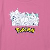 Girl's Pokemon Black and White Character Collage Crop Top T-Shirt - 2 of 3