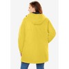 Woman Within Women's Plus Size Hooded Slicker Raincoat - image 3 of 4