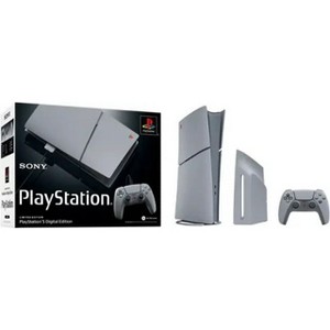PlayStation 5 Digital Edition – 30th Anniversary 1TB Limited Edition Bundle Gaming Console With Wireless Controller - Manufacturer Refurbished - 1 of 4