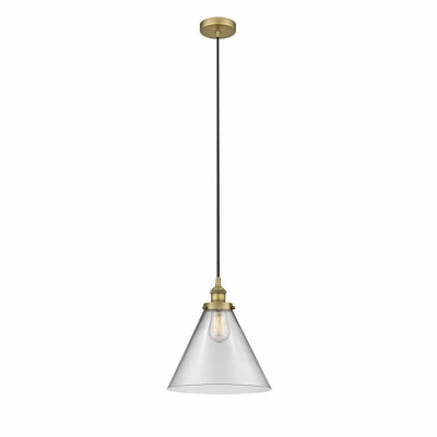 Cone - 1 Light Mini Pendant In Industrial Style-14.75 Inches Tall and 12 Inches Wide