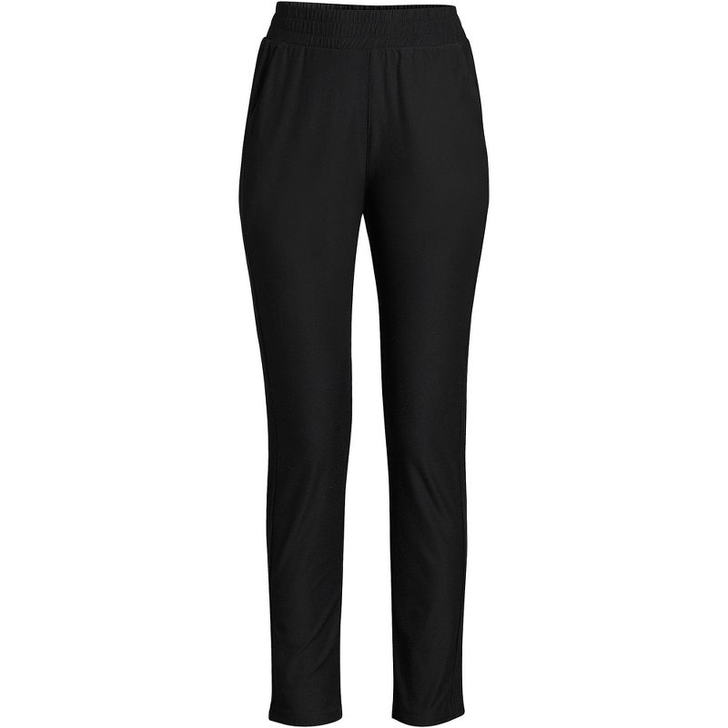 Lands' End Women's Active High Rise Soft Performance Refined Tapered Ankle Pants, 3 of 7