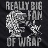 Really Big Fan Of Wrap Adult Hoodie Funny Sarcastic Halloween Graphic Hooded Sweatshirt - Crazy Dog Hoodie - 2 of 4