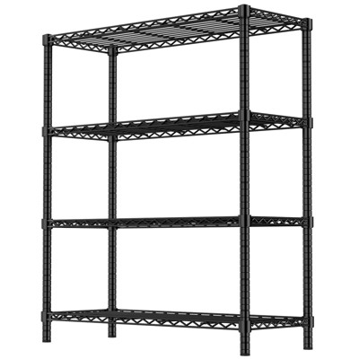 VYNXARIA 36" 4-Tier Black Wire Shelf - 350LBS Capacity