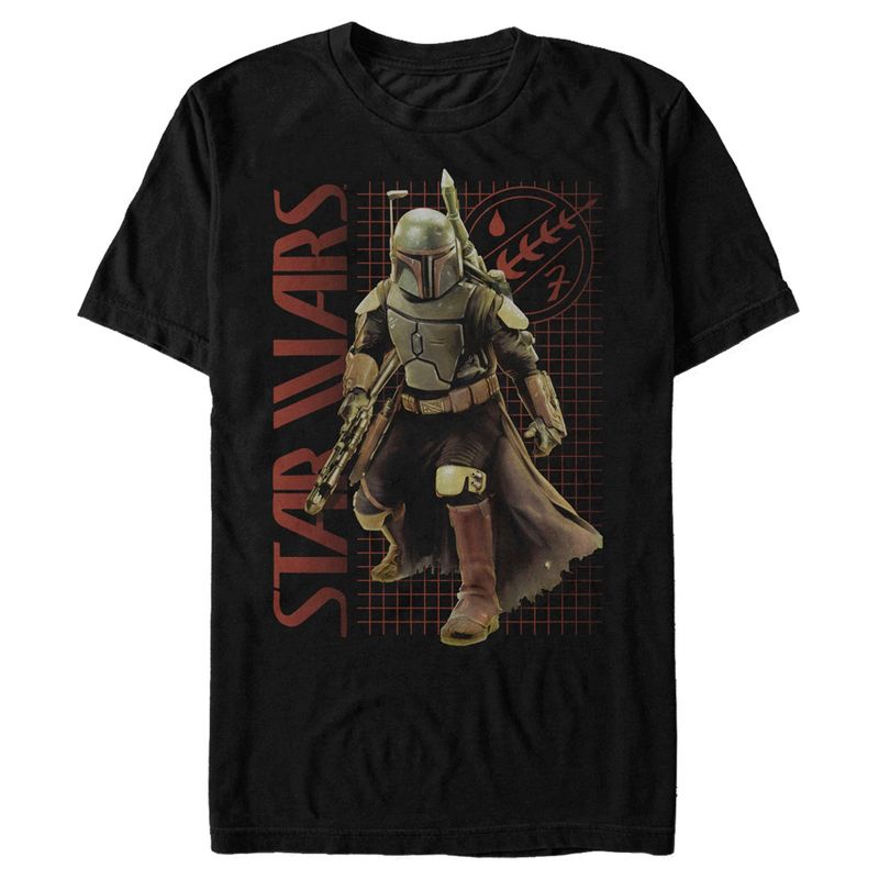 Men's Star Wars: The Book of Boba Fett Action Grid Logo T-Shirt, 1 of 6