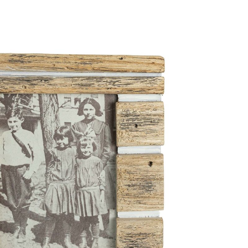 4x6 Inch Striped Driftwood Picture Frame Wood, MDF & Glass by Foreside Home & Garden, 4 of 9