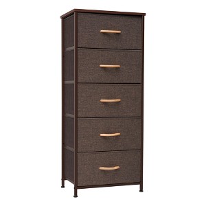 Crestlive Products Vertical Dresser for Bedroom Storage Tower With Steel Frame Wood Top Easy Pull Fabric Bins - 1 of 4