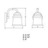Vaxcel Toledo 1 - Light Vanity in  Satin Nickel - 3 of 4
