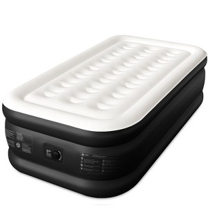 Itopfox Twin XL Air Mattress with Built-in Pump, 18" Raised Comfort, Leak-Proof, Honeycomb Pillar Design, Supports 500 lbs, Quick Inflation for Home - 1 of 4
