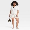 Women's Short Sleeve Ribbed Polo Shirt - Ava & Viv™ - 3 of 3