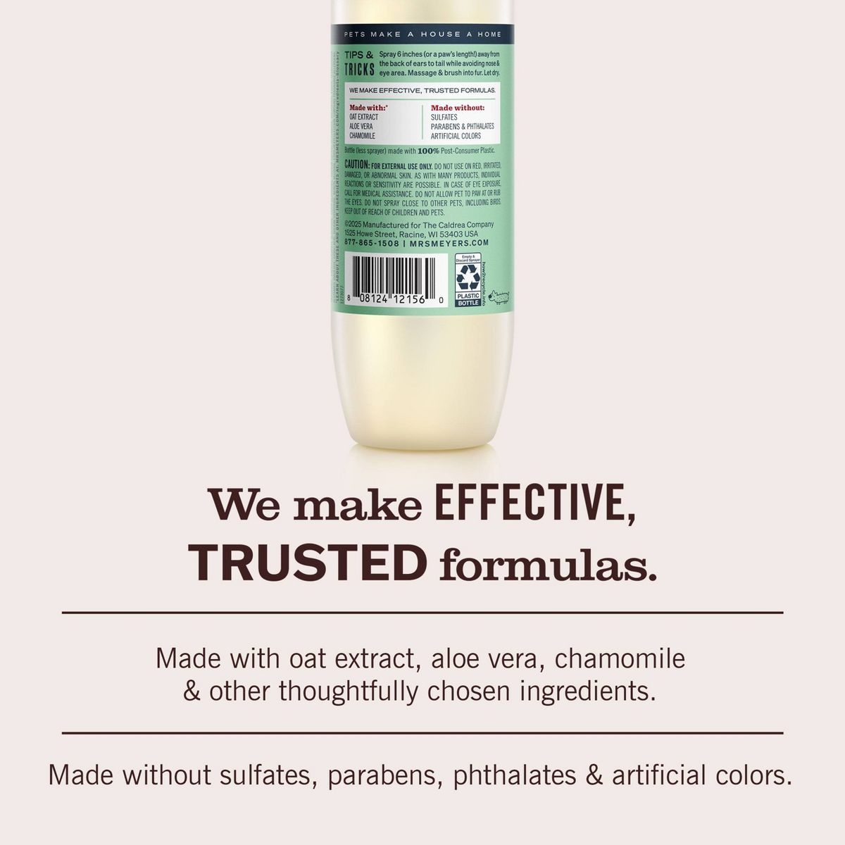Mrs. Meyer's Clean Day No Rinse Chamomile Scented Dog Shampoo - 8 fl oz - thumbnail 5