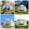 SKONYON 6-Person Family Camping Tent, Waterproof 210D, 5-Min Setup, Ventilated Windows, Freestanding, Awning, Carry Case - 4 of 4